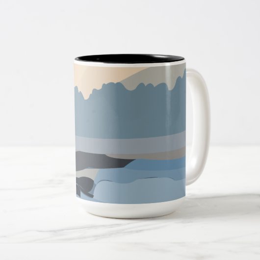 Meeresschutzgebiet Landschaft Zweifarbige Tasse (VorderseiteRechts)