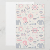 Meeresschutzmuster Briefpapier (Vorne/Hinten)