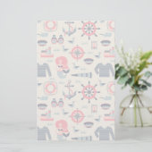 Meeresschutzmuster Briefpapier (Stehend Vorderseite)