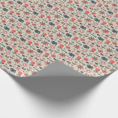 Meeresschutzmuster Geschenkpapier (Ecke)
