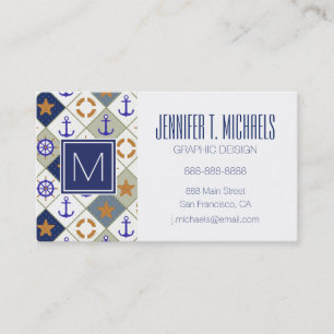 Meeresschutzmuster Visitenkarte