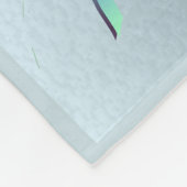 Meeresschwimmen mit Seepferd und Schildkröten Fleecedecke (Ecke)