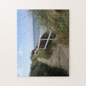 Meeressicht Gras und Fußweg Landschaft Puzzle (Vertikal)