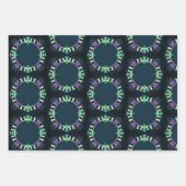 Meeresskizze in Neon Geschenkpapier Set (Vorderseite 3)