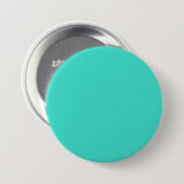 Meeresspray Aqua Blue Solid Trend Hintergrund Button (Vorne & Hinten)