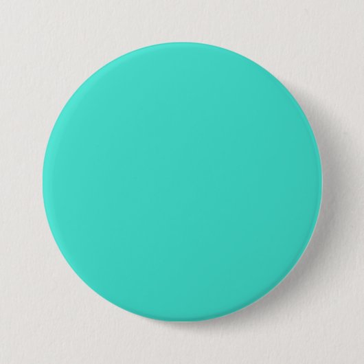 Meeresspray Aqua Blue Solid Trend Hintergrund Button (Vorderseite)