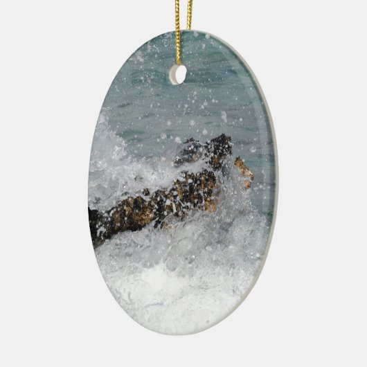 Meeresspray Keramikornament (Links)