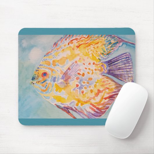 Meeresstrand Aquarell Computer Mouse Mat Pad Mousepad (Mit Mouse)