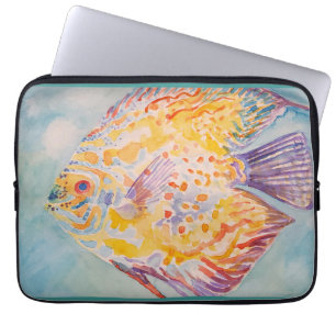 Meeresstrand Aquarell Laptopschutzhülle
