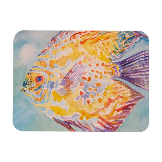 Meeresstrand Aquarell Magnet (Horizontal)