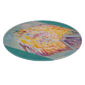 Meeresstrand Aquarell Schneidebrett (Ecke)