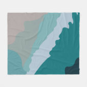 Meeresstrand Fleecedecke (Vorderseite (Horizontal))