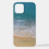 Meeresstrand personalisiert iPhone hülle (Rückseite)