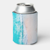 Meeresstrand, schöne Landschaft, Reisethema. Dosenkühler (Kanne Rückseite)