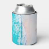 Meeresstrand, schöne Landschaft, Reisethema. Dosenkühler (Kanne Vorderseite)