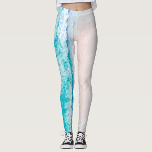 Meeresstrand, schöne Landschaft, Reisethema. Leggings