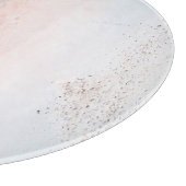 Meeresstrand, schöne Landschaft, Reisethema. Schneidebrett (Ecke)