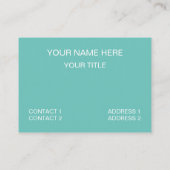 Meeresstrand Visitenkarte (Rückseite)