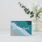 Meeresstrand Visitenkarte (Stehend Vorderseite)