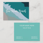 Meeresstrand Visitenkarte (Vorne/Hinten)