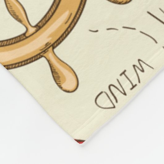 Meeresszene Fleecedecke (Ecke)