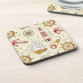 Meeresszene Getränkeuntersetzer (Linke Seite)