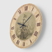 Meeresszene Große Wanduhr (Winkel)