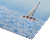 Meeresszene mit Schiff Schneidebrett (Ecke)