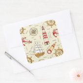 Meeresszene Quadratischer Aufkleber (Umschlag)