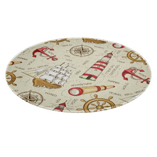 Meeresszene Schneidebrett (Ecke)