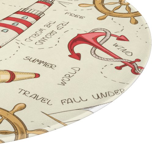 Meeresszene Schneidebrett (Ecke)