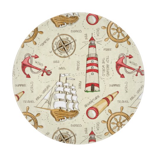 Meeresszene Schneidebrett (Vorderseite)