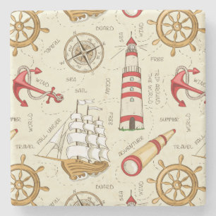 Meeresszene Steinuntersetzer