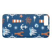 Meeresthema Muster 1 Case-Mate iPhone Hülle (Rückseite (Horizontal))