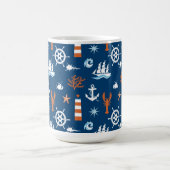 Meeresthema Muster 1 Kaffeetasse (Mittel)
