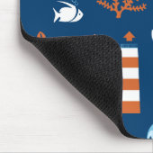 Meeresthema Muster 1 Mousepad (Ecke)