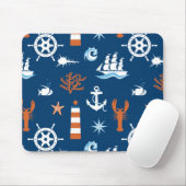 Meeresthema Muster 1 Mousepad (Mit Mouse)