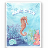 Meerestier Aufkleber (Vorderseite)