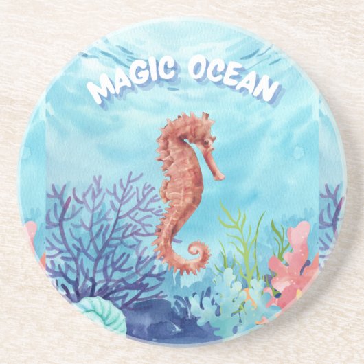 Meerestier Getränkeuntersetzer (Vorne)