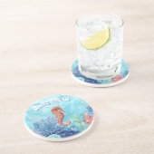 Meerestier Getränkeuntersetzer (Seite)