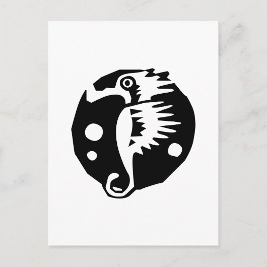 Meerestier Postkarte (Vorderseite)