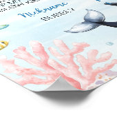 Meerestiere als der Geburtsstunde des Meeres Poster (Ecke)