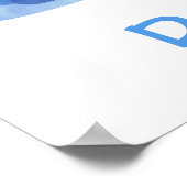 Meerestiere, Aquarelltiere, Fische, Wale Poster (Ecke)