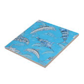 Meerestiere Delphine Marlins Fliese (Seite)