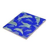 Meerestiere Delphine Marlins Fliese (Seite)