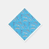 Meerestiere Delphine Marlins Serviette (Ecke)