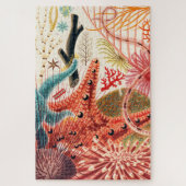 Meerestiere des Great Barrier Reef Echinoderme Puzzle (Vertikal)