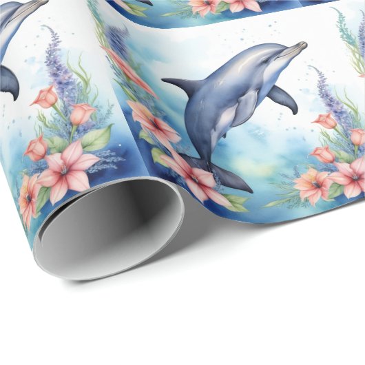 Meerestiere Geschenkpapier (Rolleneckpunkt)