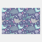 Meerestiere Geschenkpapier Set (Vorderseite)