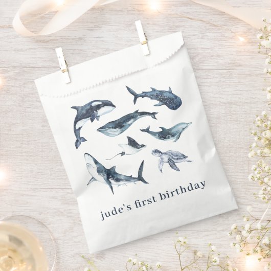 Meerestiere Geschenktütchen (Ausgeschnitten)